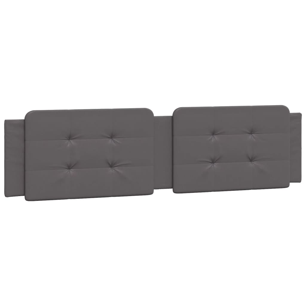 Letto con Materasso Zadar Grigio 200x200 cm in Similpelle