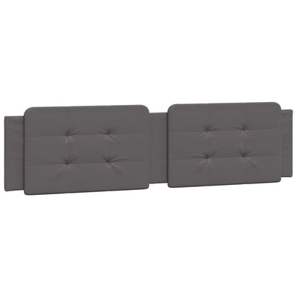 Letto con Materasso Zadar Grigio 200x200 cm in Similpelle