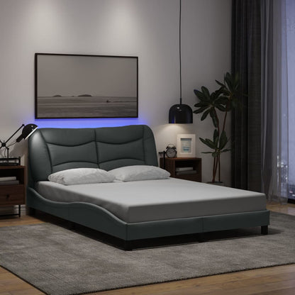 Giroletto con LED senza Materasso Grigio Chiaro 120x200 cm