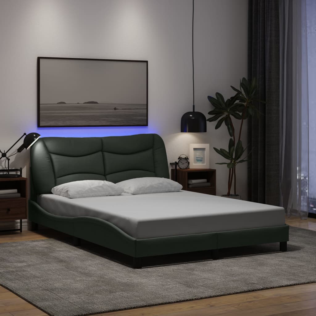 Giroletto con LED senza Materasso 140x200 cm Tessuto