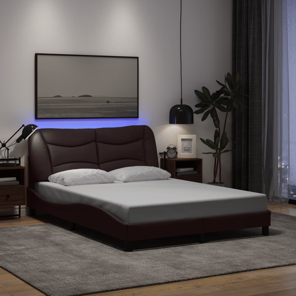 Giroletto con LED senza Materasso 140x200 cm Tessuto