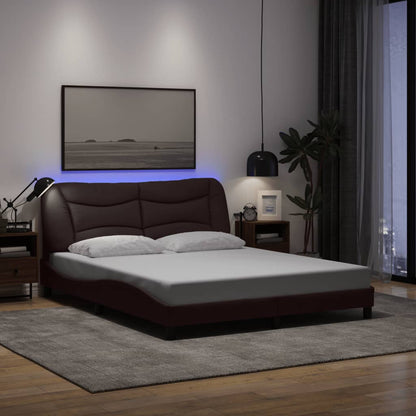 Giroletto con LED senza Materasso 160x200 cm Tessuto