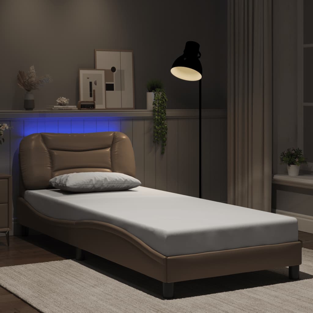 Giroletto con LED senza Materasso Hvar Cappuccino 90x190 cm