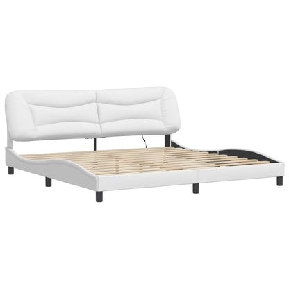 Giroletto con Luci LED Bianco 200x200 cm in Similpelle