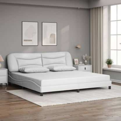 Giroletto con Luci LED Bianco 200x200 cm in Similpelle