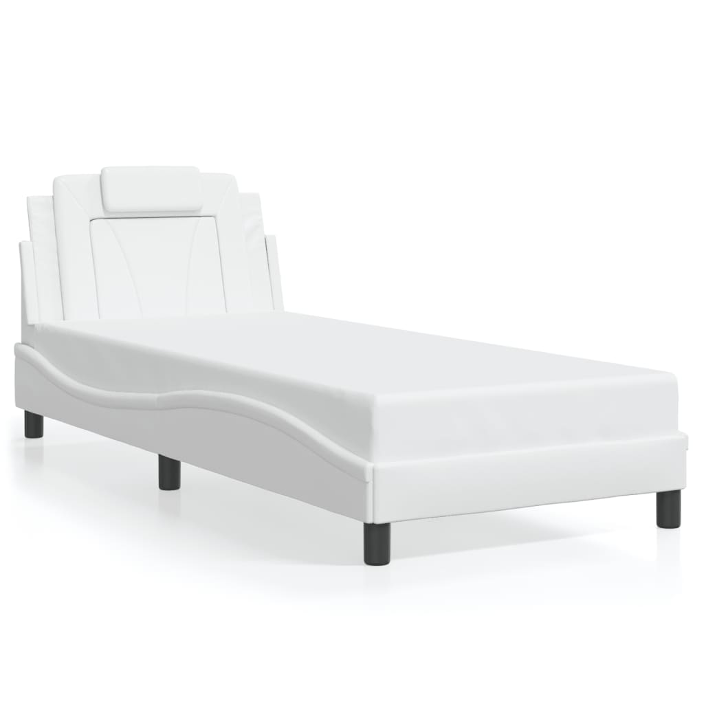 Giroletto Viana con LED senza Materasso Bianco 90x190 cm