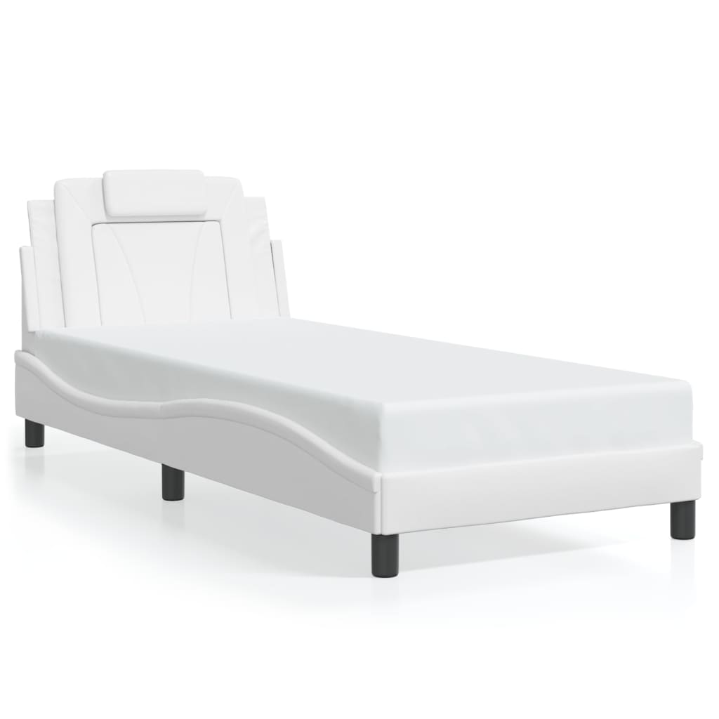 Giroletto Viana con LED senza Materasso Bianco 90x200 cm