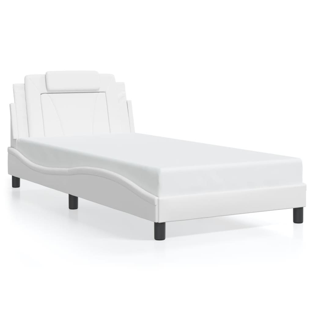 Giroletto Viana con LED senza Materasso Bianco 100x200 cm
