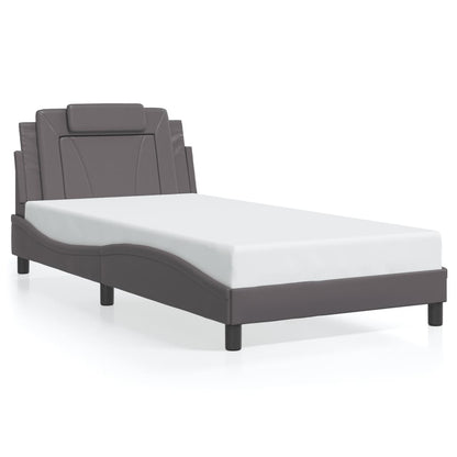Giroletto Viana con LED senza Materasso Grigio 100x200 cm