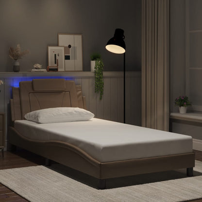 Giroletto Viana con LED senza Materasso Cappuccino 100x200 cm