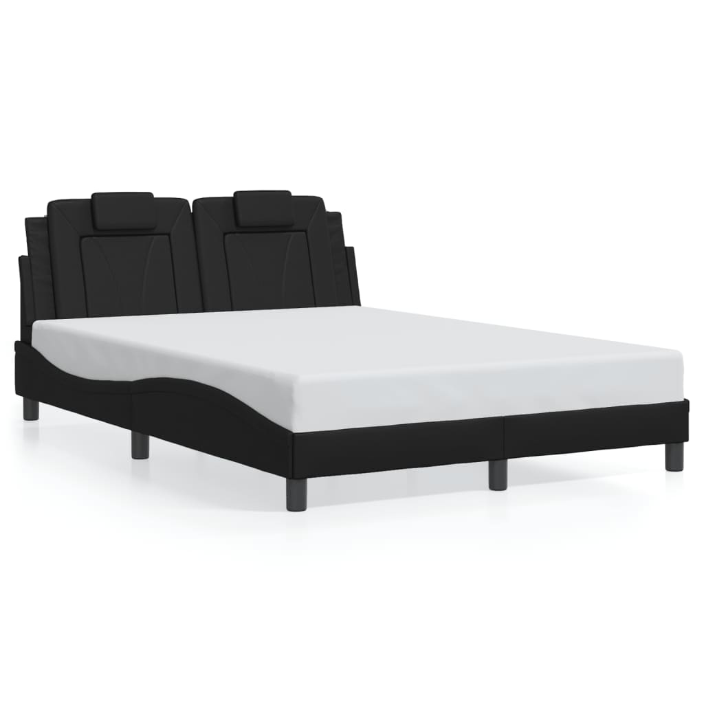 Giroletto Viana con LED senza Materasso Nero 120x200 cm