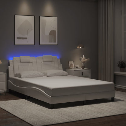 Giroletto con LED senza Materasso Bianco 120x200 cm