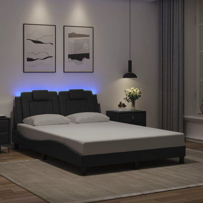 Giroletto Viana con LED senza Materasso Grigio 120x200 cm