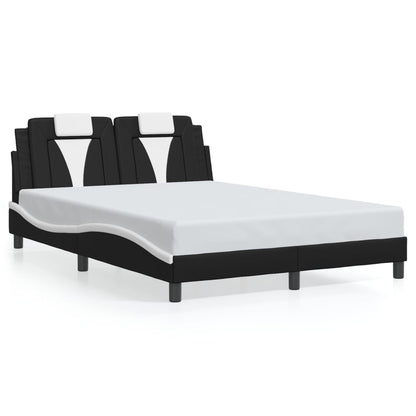 Giroletto Viana con LED senza Materasso Nero e Bianco 120x200 cm