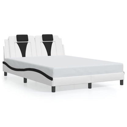 Giroletto Viana con LED senza Materasso Bianco e Nero 120x200 cm