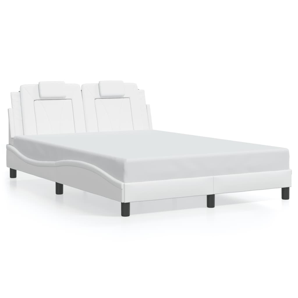 Giroletto Viana con LED senza Materasso Bianco 140x190 cm