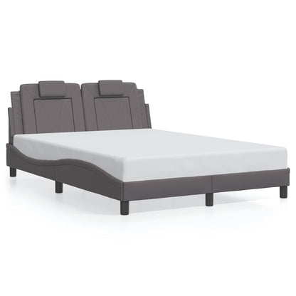 Giroletto Viana con LED senza Materasso Grigio 140x190 cm