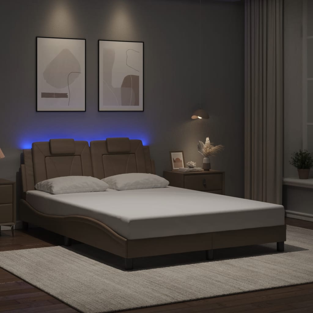 Giroletto Viana con LED senza Materasso Cappuccino 140x190 cm
