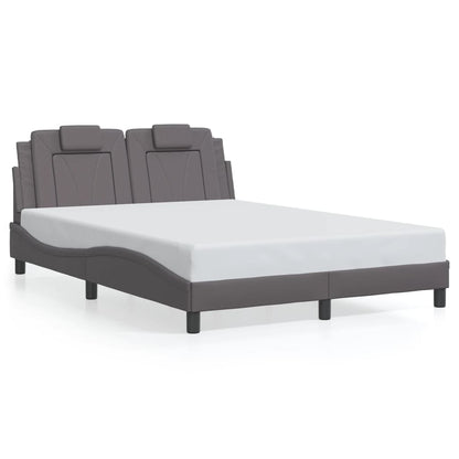 Giroletto Viana con LED senza Materasso Grigio 140x200 cm