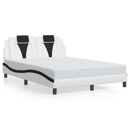 Giroletto Viana con LED senza Materasso Bianco e Nero 140x200 cm
