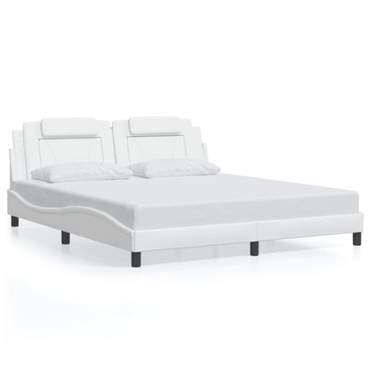 Giroletto Viana con LED senza Materasso Bianco 180x200 cm