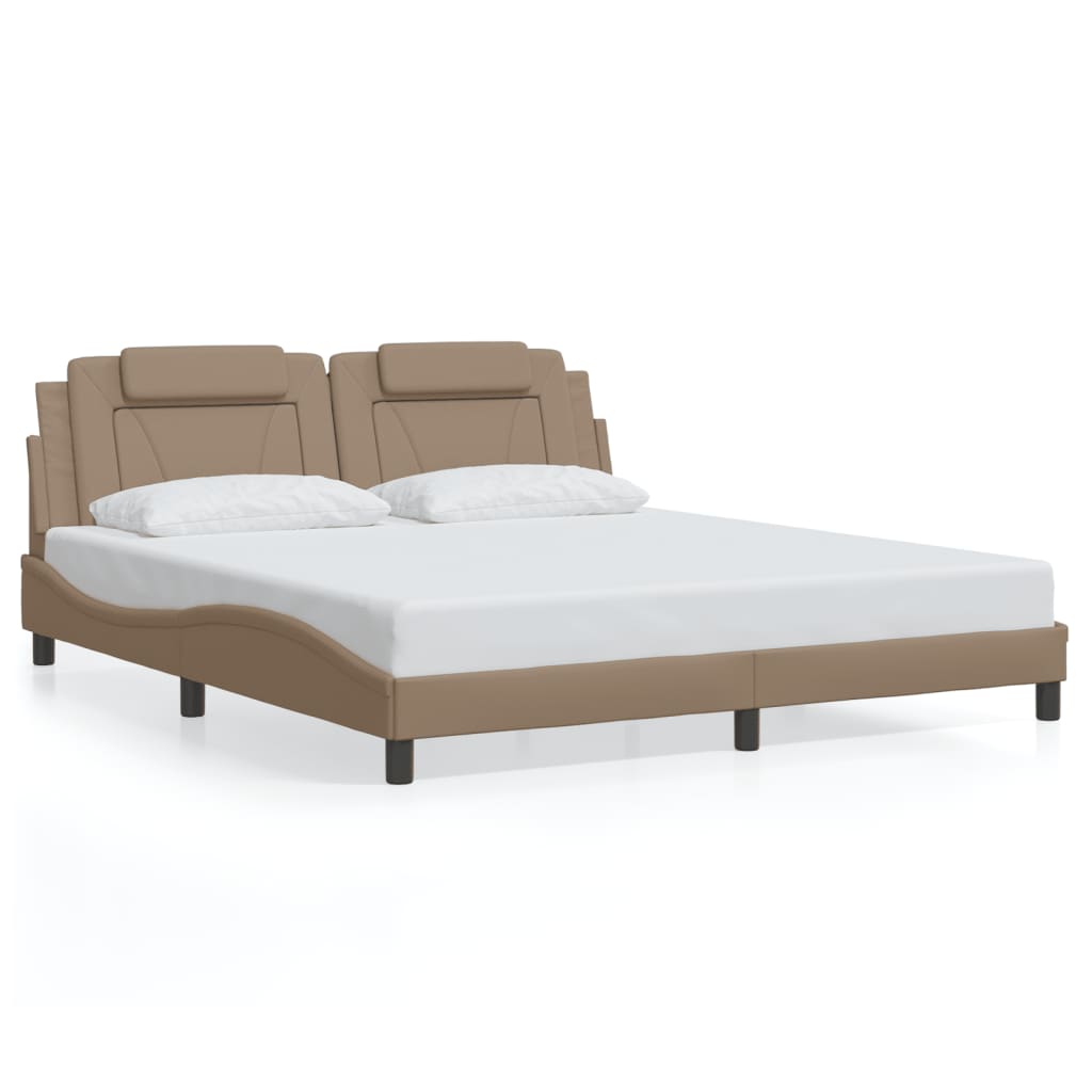 Giroletto Viana con LED senza Materasso Cappuccino 180x200 cm