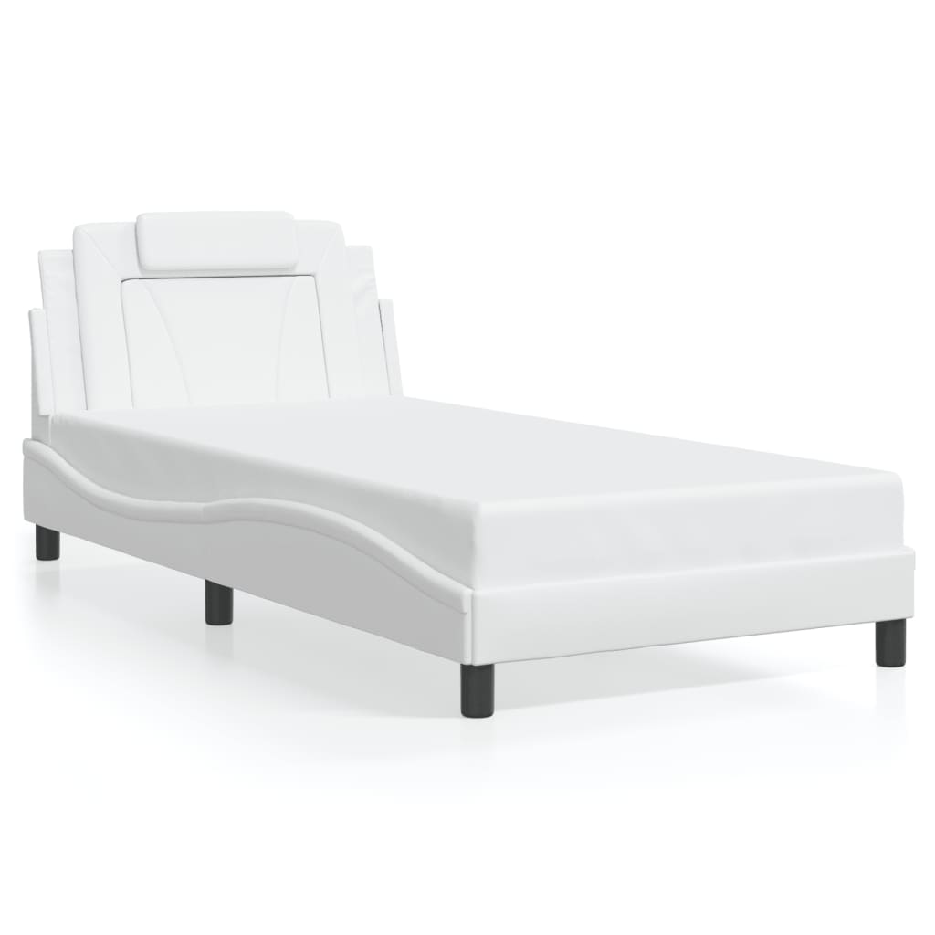 Giroletto Viana con LED senza Materasso Bianco 100x203 cm