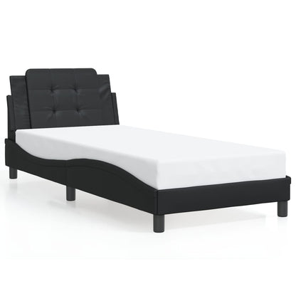 Giroletto con LED senza Materasso Zadar Nero 90x190 cm