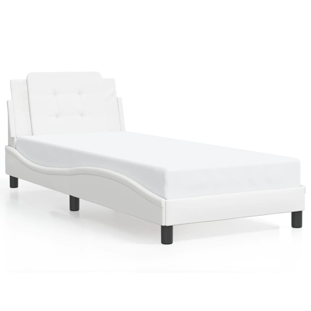 Giroletto con LED senza Materasso Zadar Bianco 100x200 cm