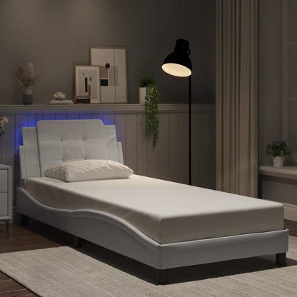 Giroletto con LED senza Materasso Zadar Bianco 100x200 cm