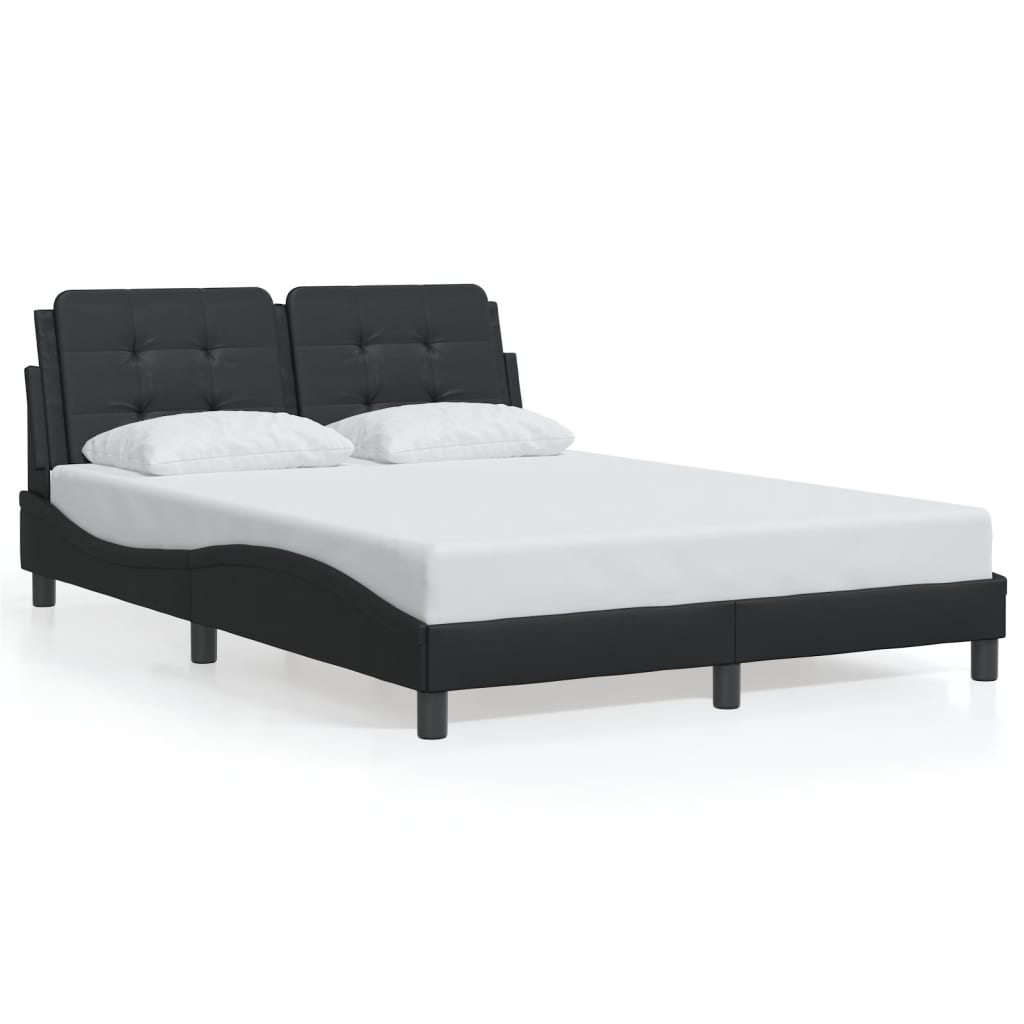 Giroletto con LED senza Materasso Zadar Nero 140x190 cm
