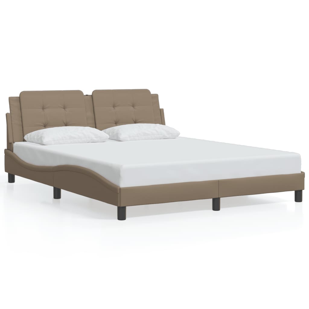 Giroletto con LED senza Materasso Zadar Cappuccino 160x200 cm
