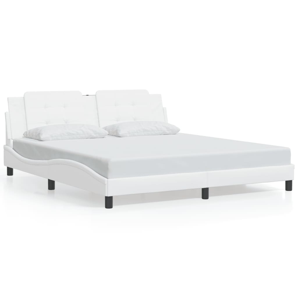 Giroletto con LED senza Materasso Zadar Bianco 180x200 cm
