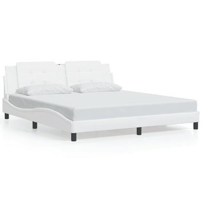 Giroletto con LED senza Materasso Zadar Bianco 180x200 cm