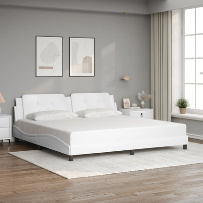 Giroletto con Luci LED Bianco 200x200 cm in Similpelle