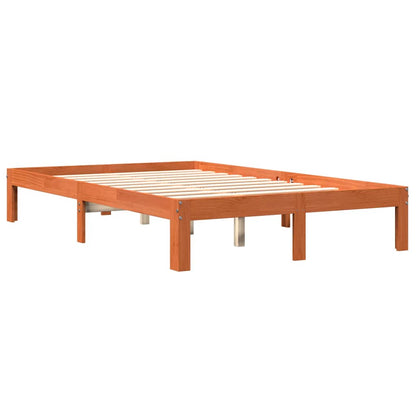 Letto senza Materasso Marrone Cera 120x200 cm in Legno di Pino