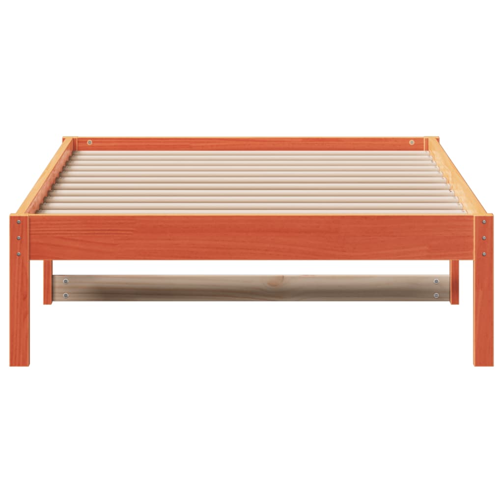 Dormeuse senza Materasso Marrone Cera 90x200 cm Legno di Pino