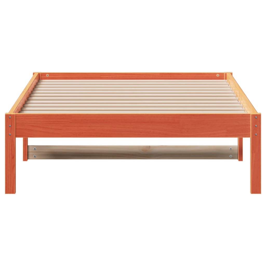 Dormeuse senza Materasso Marrone Cera 80x200 cm Legno di Pino