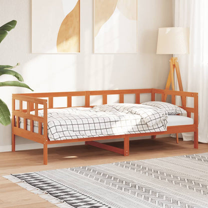 Dormeuse senza Materasso Marrone Cera 90x200 cm Legno di Pino