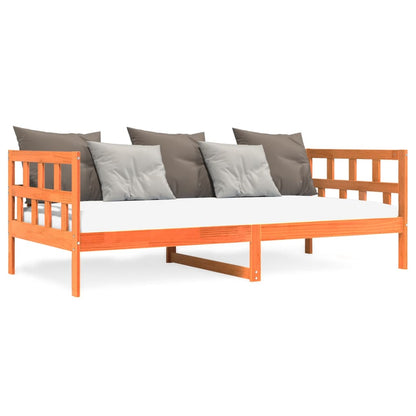 Dormeuse senza Materasso Marrone Cera 90x190 cm Legno di Pino