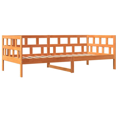 Dormeuse senza Materasso Marrone Cera 90x190 cm Legno di Pino
