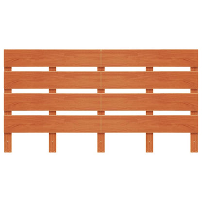 Testiera Marrone Cera 150 cm in Legno Massello di Pino