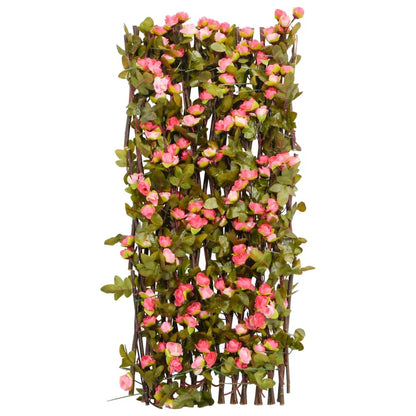 Traliccio Edera Artificiale Espandibile Rosa Scuro 180x60 cm