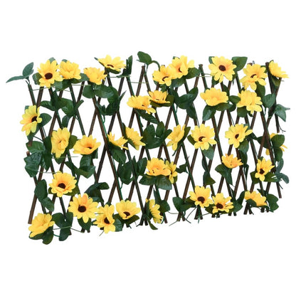 Traliccio Edera Artificiale Espandibile Giallo 180x20 cm