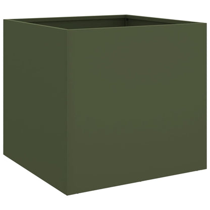 Fioriera Verde Oliva 42x40x39 cm in Acciaio