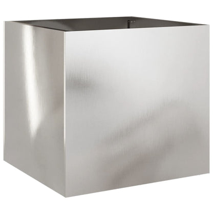 Fioriera Argento 42x40x39 cm in Acciaio Inox