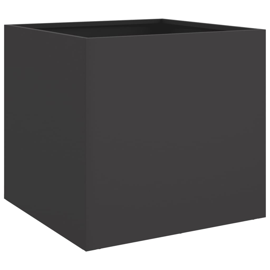 Fioriera Nera 49x47x46 cm in Acciaio