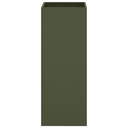 Fioriera Verde Oliva 32x29x75 cm in Acciaio