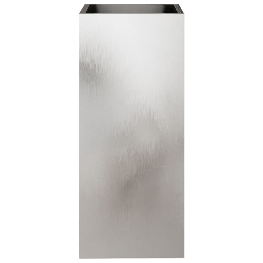 Fioriera Argento 32x29x75 cm in Acciaio Inox