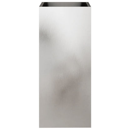 Fioriera Argento 32x29x75 cm in Acciaio Inox